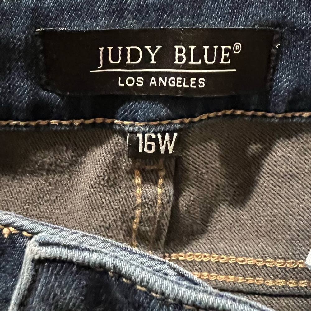 Judy Blue Dark Blue Boyfriend Jeans - Picture 4 of 5
